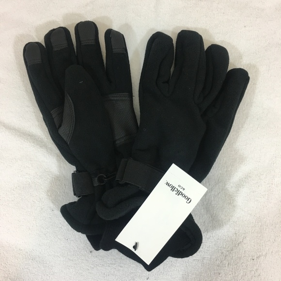 Goodfellow Black Pig Leather and Polyester Gloves - Picture 15 of 15